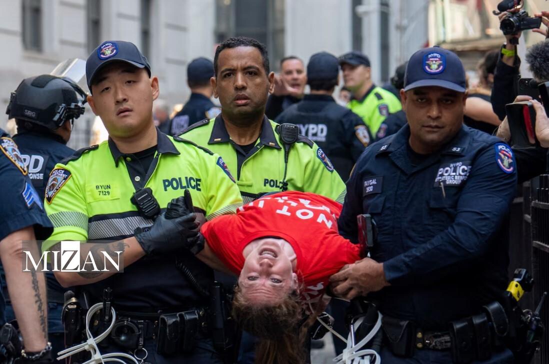 بازداشت بیش از ۲۰۰ حامی فلسطین در نیویورک آمریکا