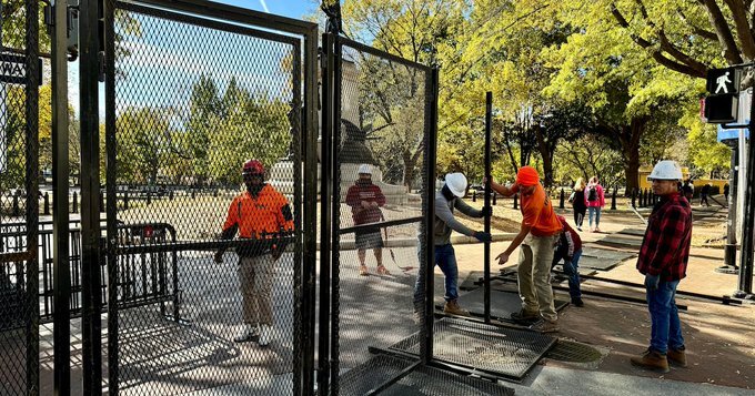 تدابیر امنیتی گسترده در آستانه انتخابات؛ اطراف کاخ سفید حصارکشی شد