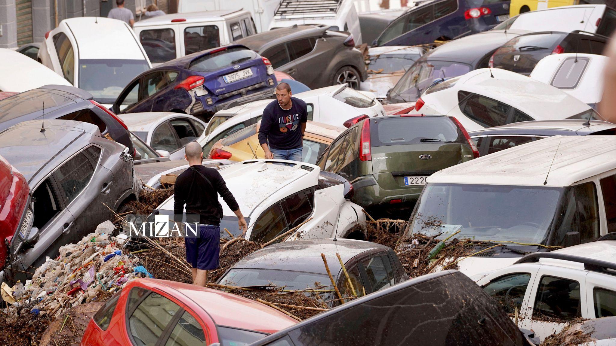 وضعیت مناطق سیل‌زده اسپانیا؛ ۸۹ نفر ناپدید هستند