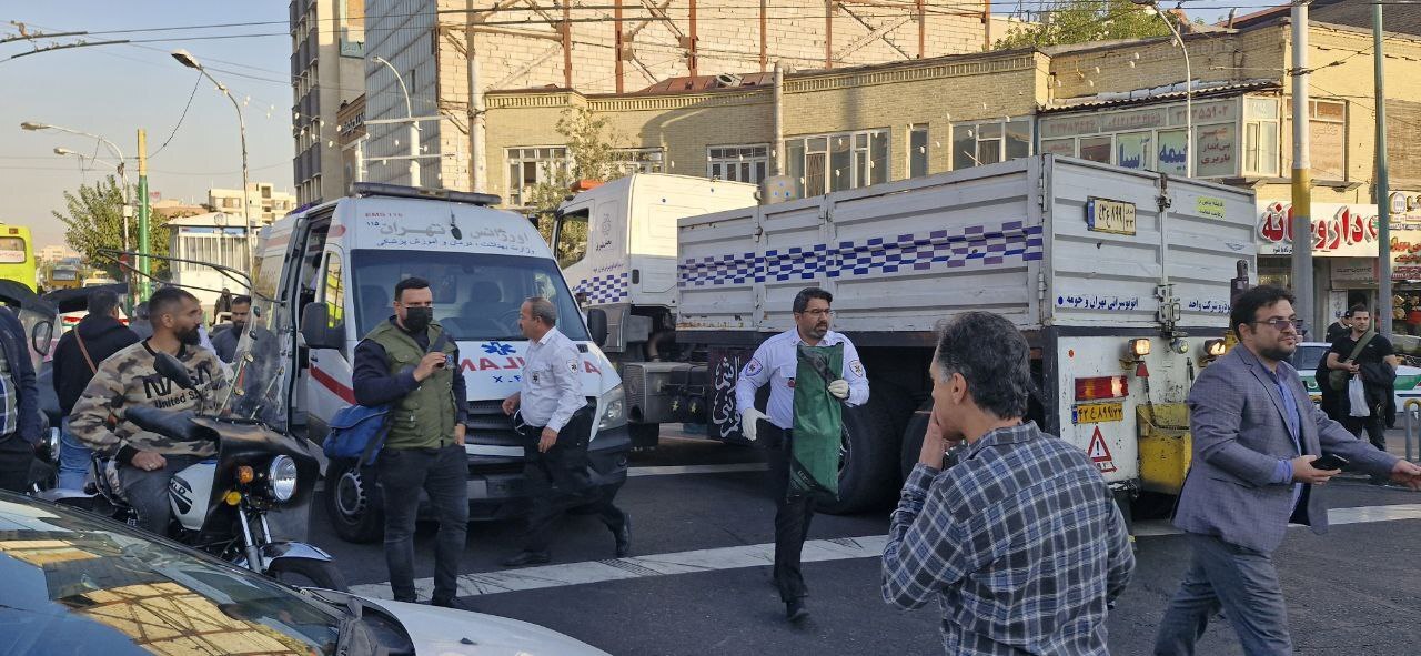 یک فوتی و ۶ مصدوم در تصادف اتوبوس در میدان شهدای تهران