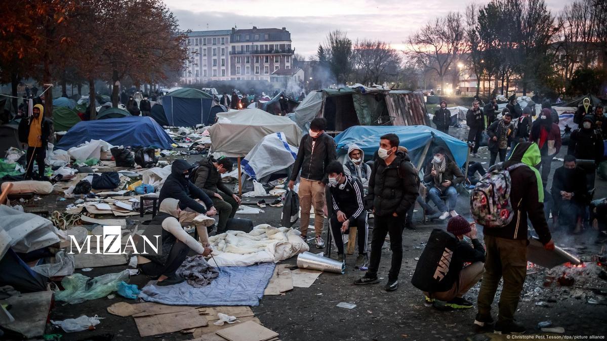 وضعیت مهاجران بی‌خانمان در فرانسه؛ تجربه سرما و مواجهه با خطر یخ‌زدگی