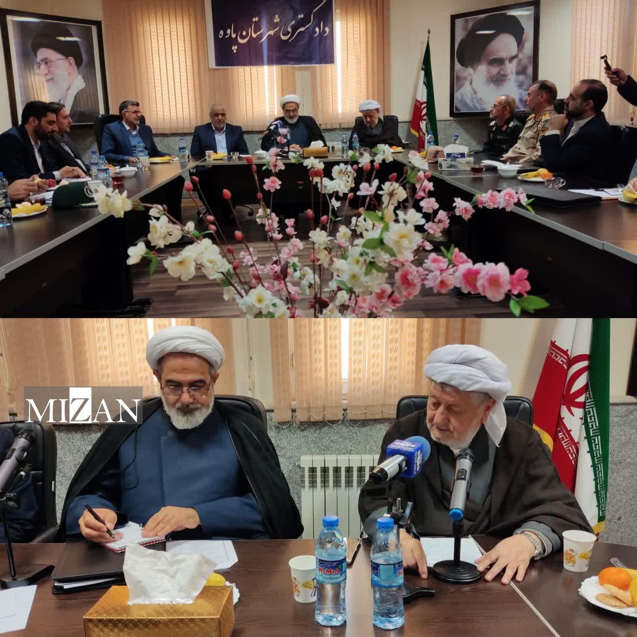 رئیس سازمان قضایی نیرو‌های مسلح  به شهرستان‌های مرزی پاوه و ثلاث باجانی سفر کرد