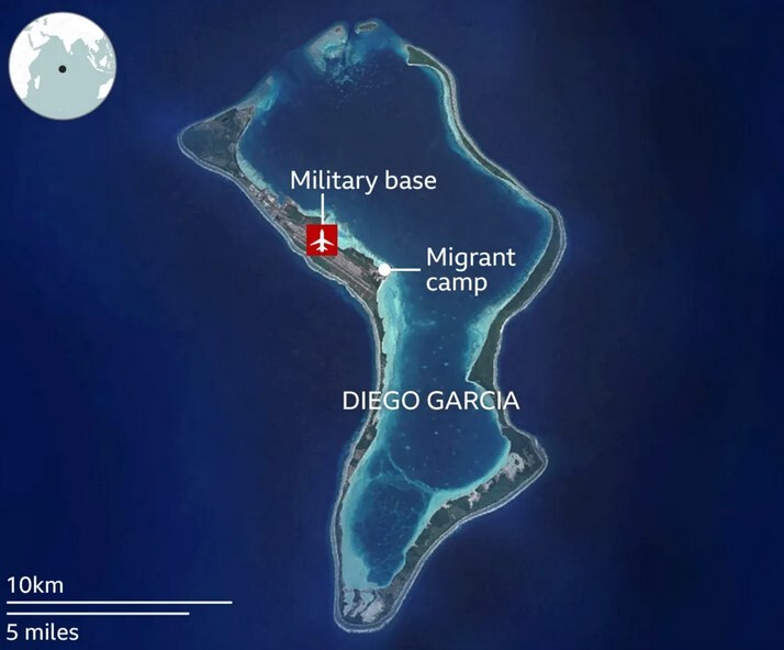 بازداشت‌های خودسرانه و غیرقانونی مهاجران در جزیره دیگوگارسیا