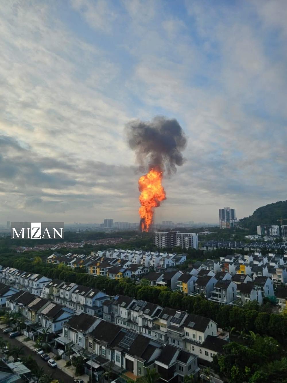 انفجار خط لوله گاز در مالزی؛ بیش از ۱۱۲ نفر مصدوم شدند