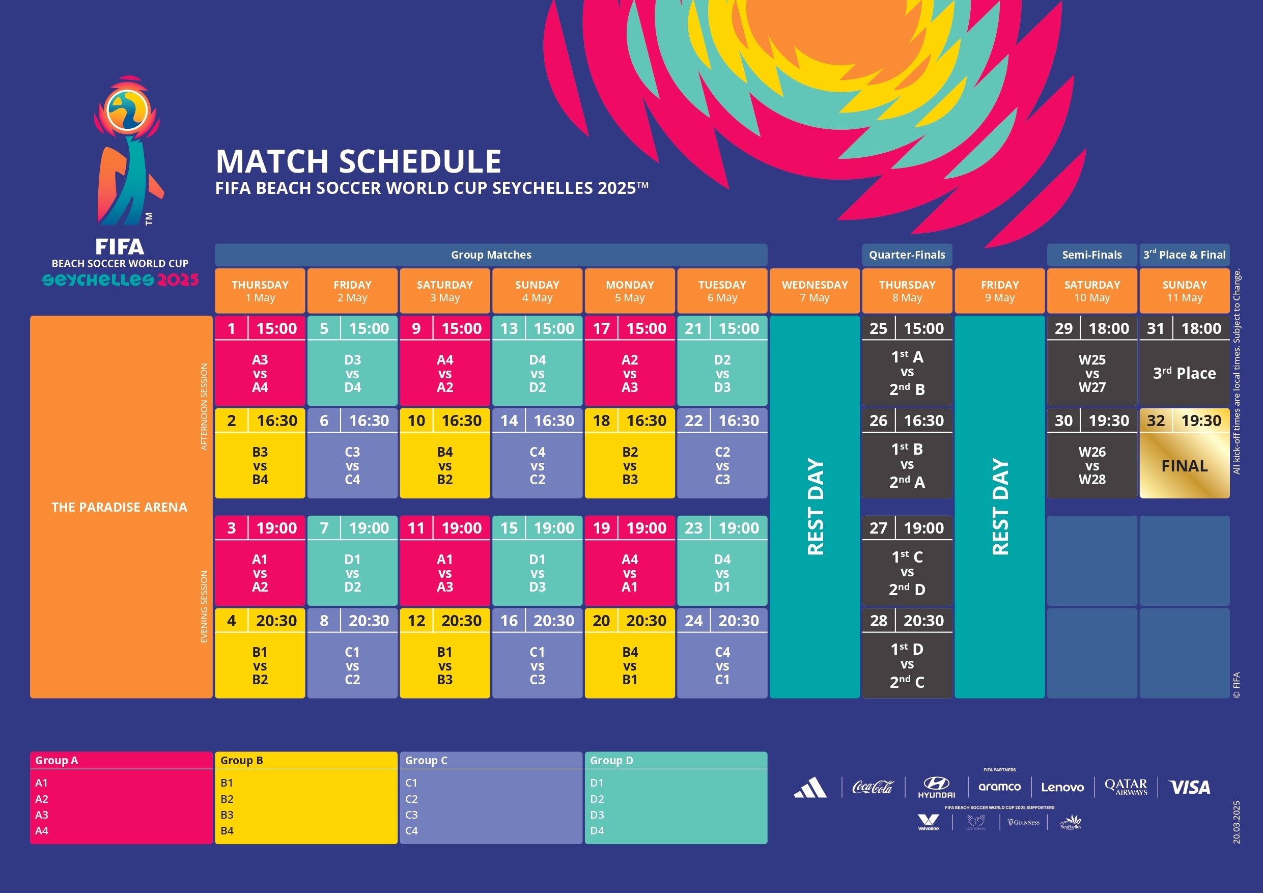 جام جهانی فوتبال ساحلی| اعلام برنامه کلی مسابقات جام جهانی