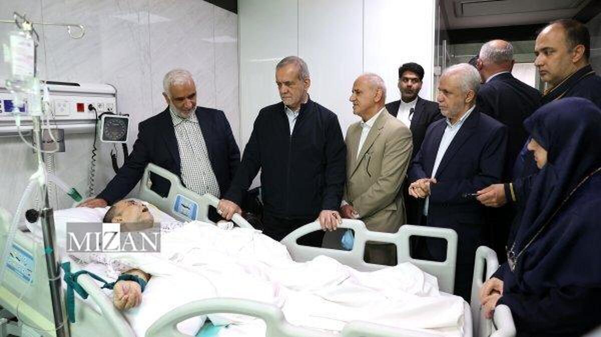 عیادت پزشکیان از مجتبی رحماندوست