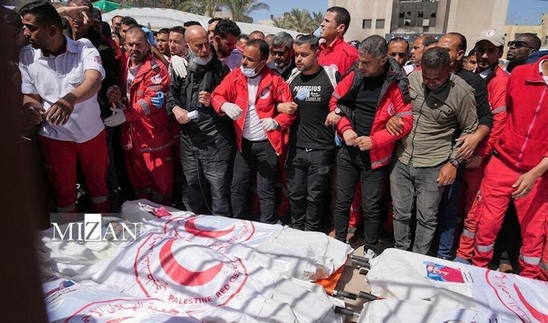 سکانس پایانی زندگی امدادگران در رفح سکانس پایانی زندگی امدادگران در رفح