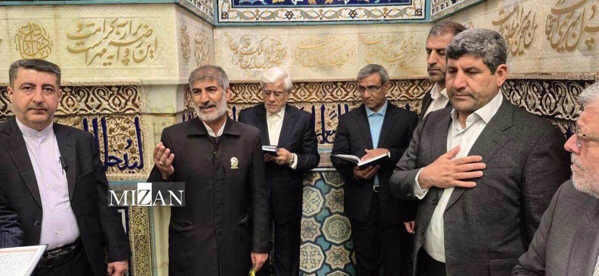 معاون اول رئیس‌جمهور به زیارت بارگاه نورانی امام رضا (ع) مشرف شد