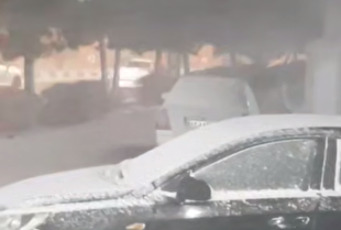 وقوع طوفان برفی در مشهد