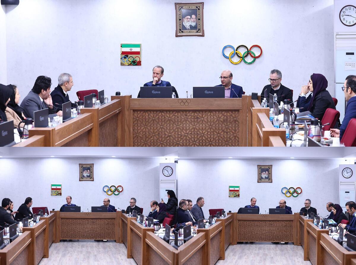 نشست مسئولان کمیته ملی المپیک با رشته‌های تنیس روی میز، والیبال و وزنه‌برداری