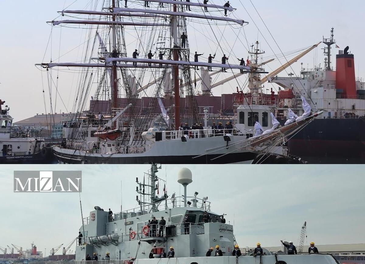 پهلوگیری ناوگروه صلح و دوستی نیروی دریایی پاکستان در بندرعباس