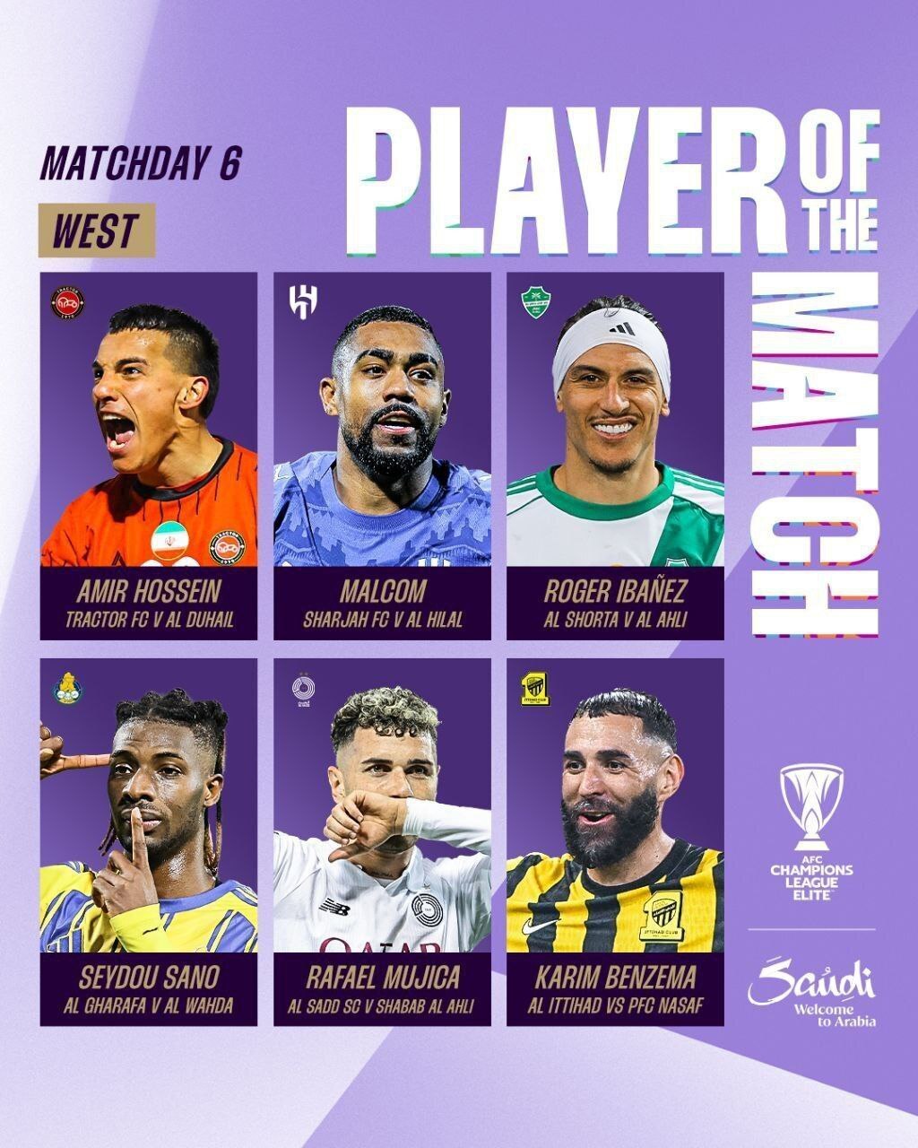 حسین‌زاده نامزد کسب جایزه برترین بازیکن هفته لیگ نخبگان آسیا شد