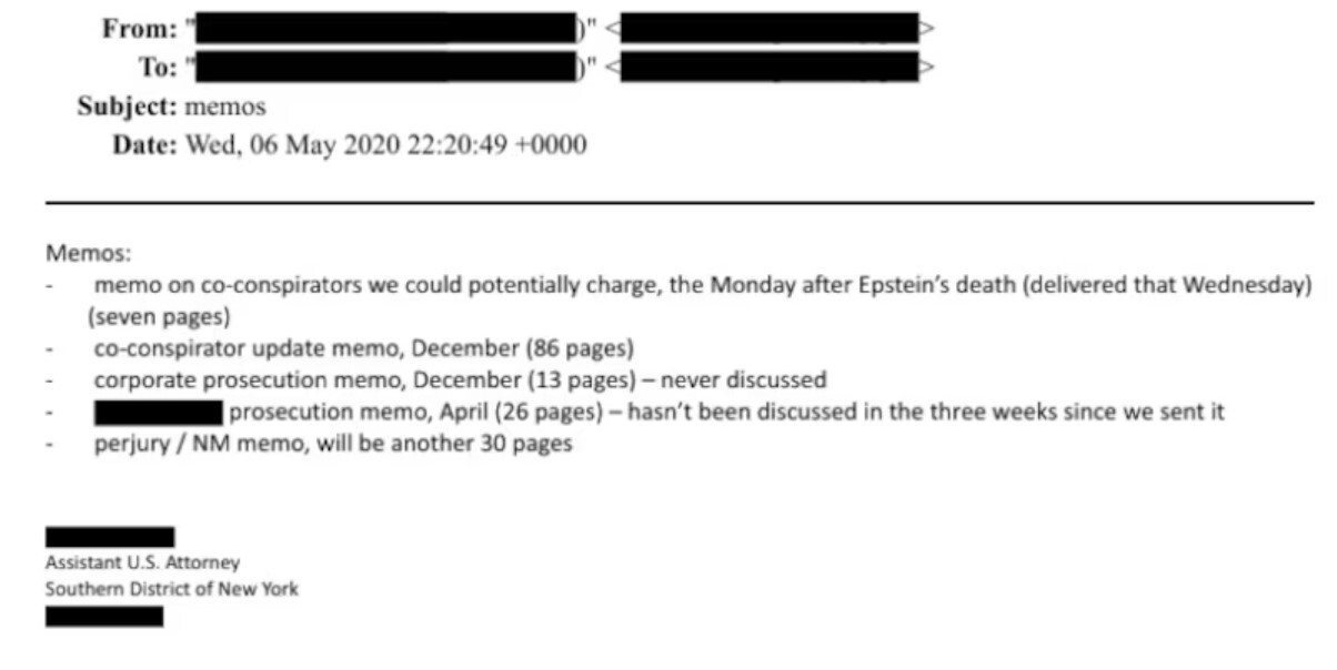 صفحه‌های سیاه‌شده پرونده اپستین