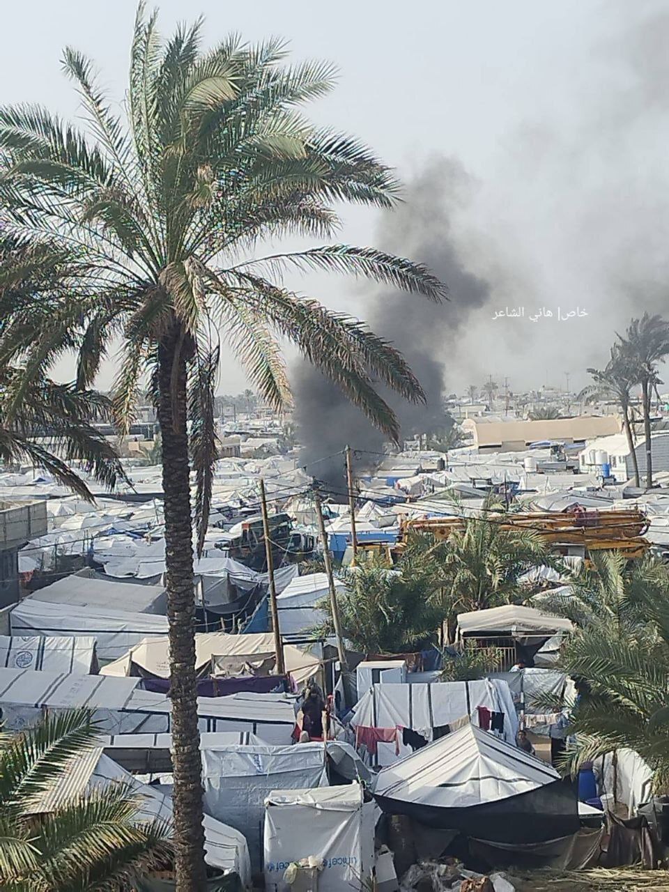 رژیم صهیونیستی چادرهای آوارگان فلسطینی را در المواصی هدف قرار داد