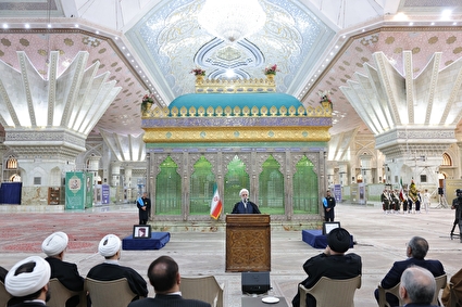 تجدید میثاق رئیس و مسئولان عالی قوه قضاییه با آرمان‌های امام خمینی (ره) و انقلاب اسلامی