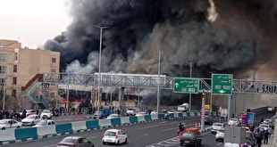 آتش‌سوزی در بازارچۀ جنت‌آبادِ تهران