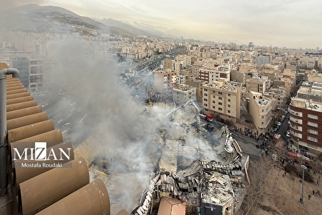 تصاویر اختصاصی میزان از آخرین وضعیت آتش‌سوزی در بازار جنت جنت‌آباد؛ آتشی که مهار شد