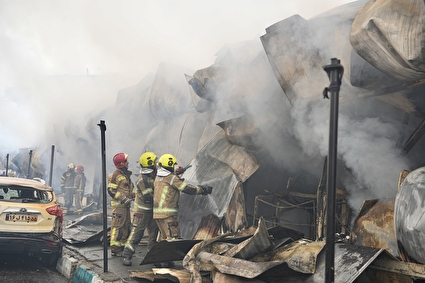 آتش‌سوزی بازارچه جنت‌آباد