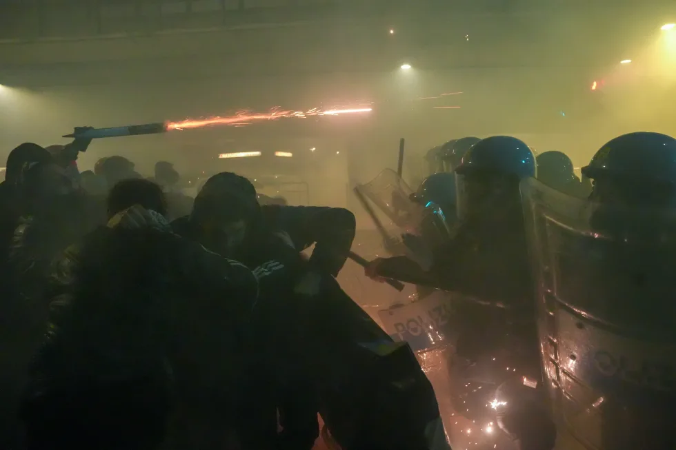 تظاهرات در ایتالیا همزمان با بازی‌های المپیک زمستانی