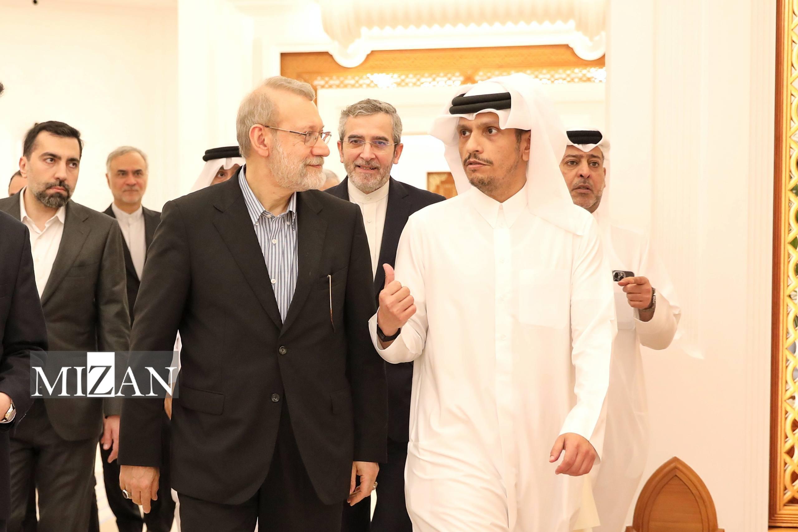 لاریجانی با امیر قطر دیدار کرد