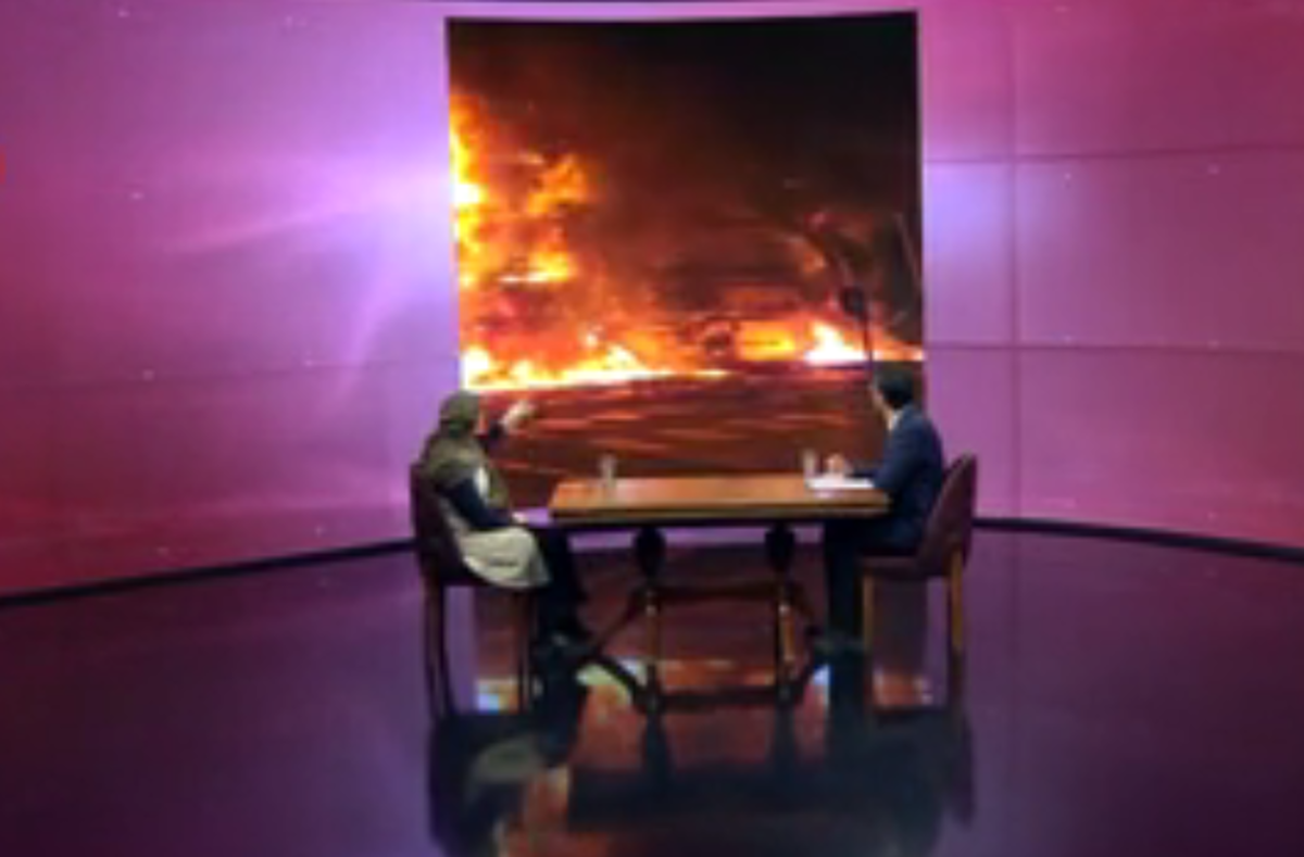 فیلم | ابراز ناراحتی مال‌باخته‌ای که از هجوم تروریست‌ها باشگاهش در اتش سوخت