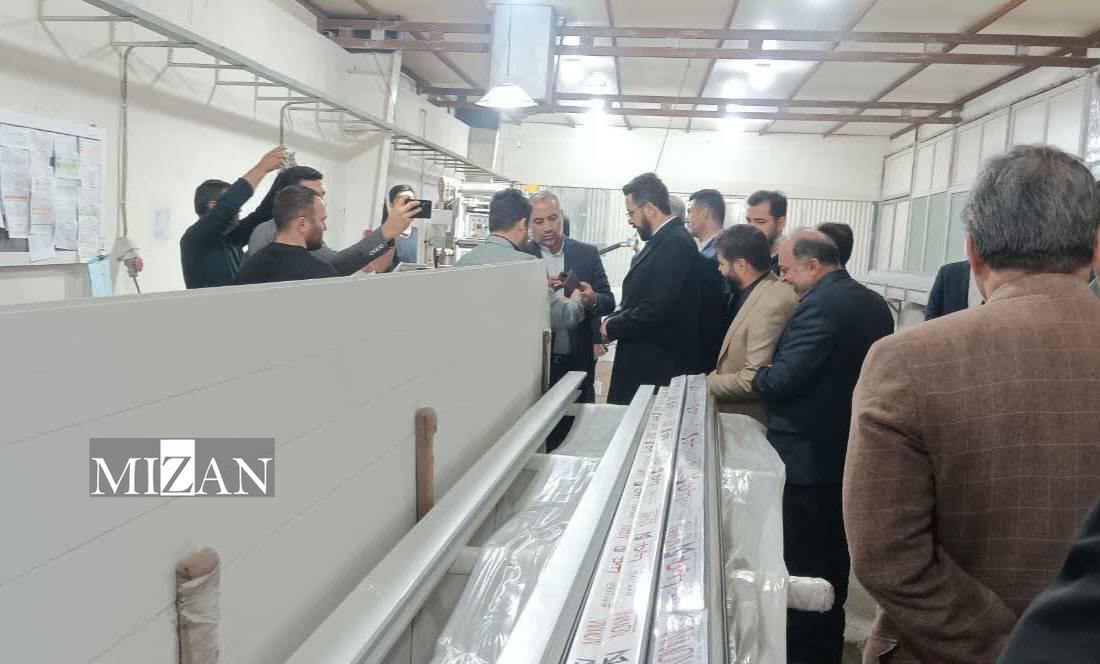 بازدید مسئولان قضایی دادگستری گلستان از واحدهای تولیدی