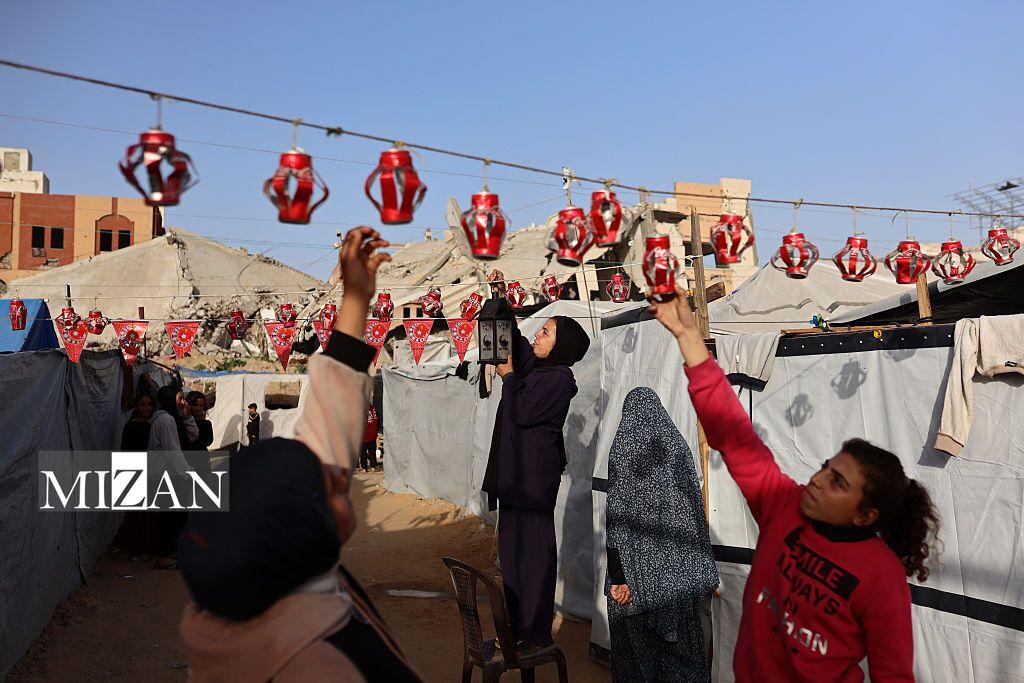 رمضان روی آوار‌های غزه تحت محاصره و جنگ‌زده