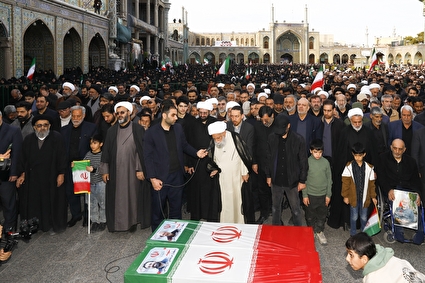 تشییع پیکر شهید علی لاریجانی در قم