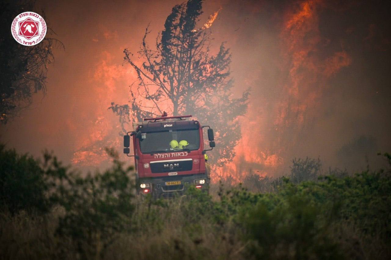 آتش‌سوزی گسترده در  قدس اشغالی؛ بخش زیادی از مناطق جنگلی طعمه حریق شد
