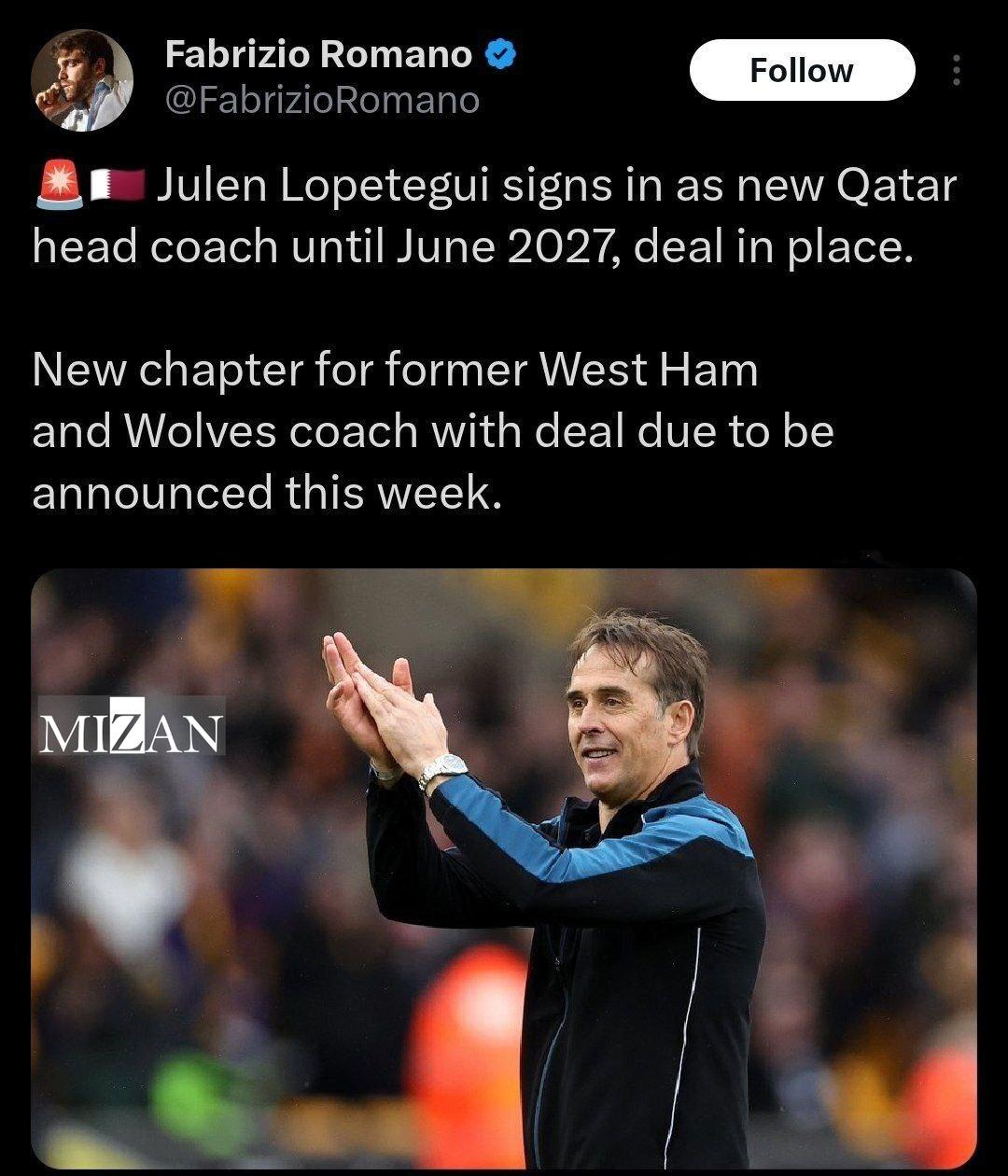 سرمربی جدید حریف تیم ملی فوتبال ایران مشخص شد سرمربی جدید حریف تیم ملی فوتبال ایران مشخص شد