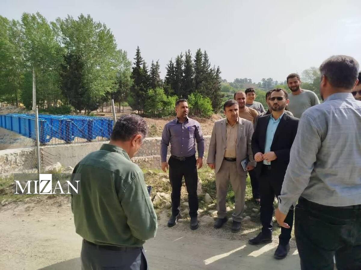 دادستان شهرستان نکا از پل ارتباطی روستای درویشان بازدید کرد