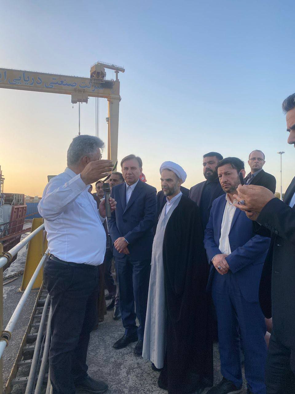 بازدید میدانی معاون اول قوه قضاییه از بخش‌های مختلف شرکت صدرا در بوشهر