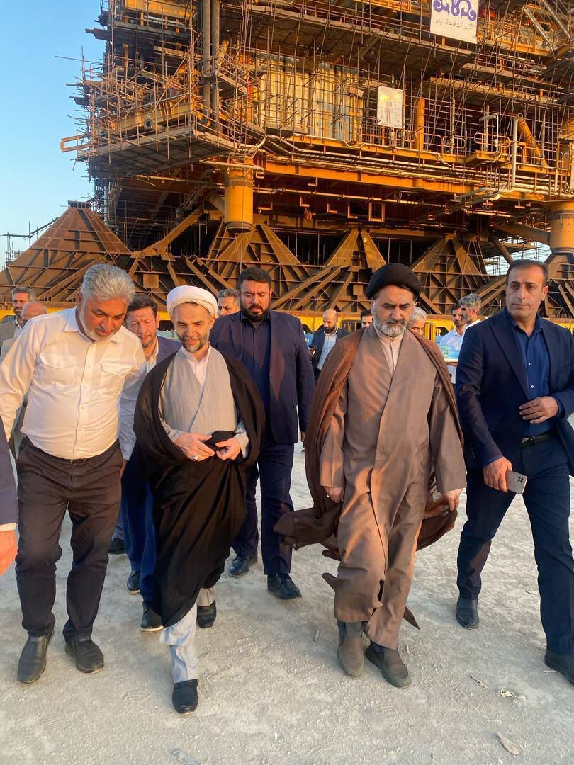بازدید میدانی معاون اول قوه قضاییه از بخش‌های مختلف شرکت صدرا در بوشهر