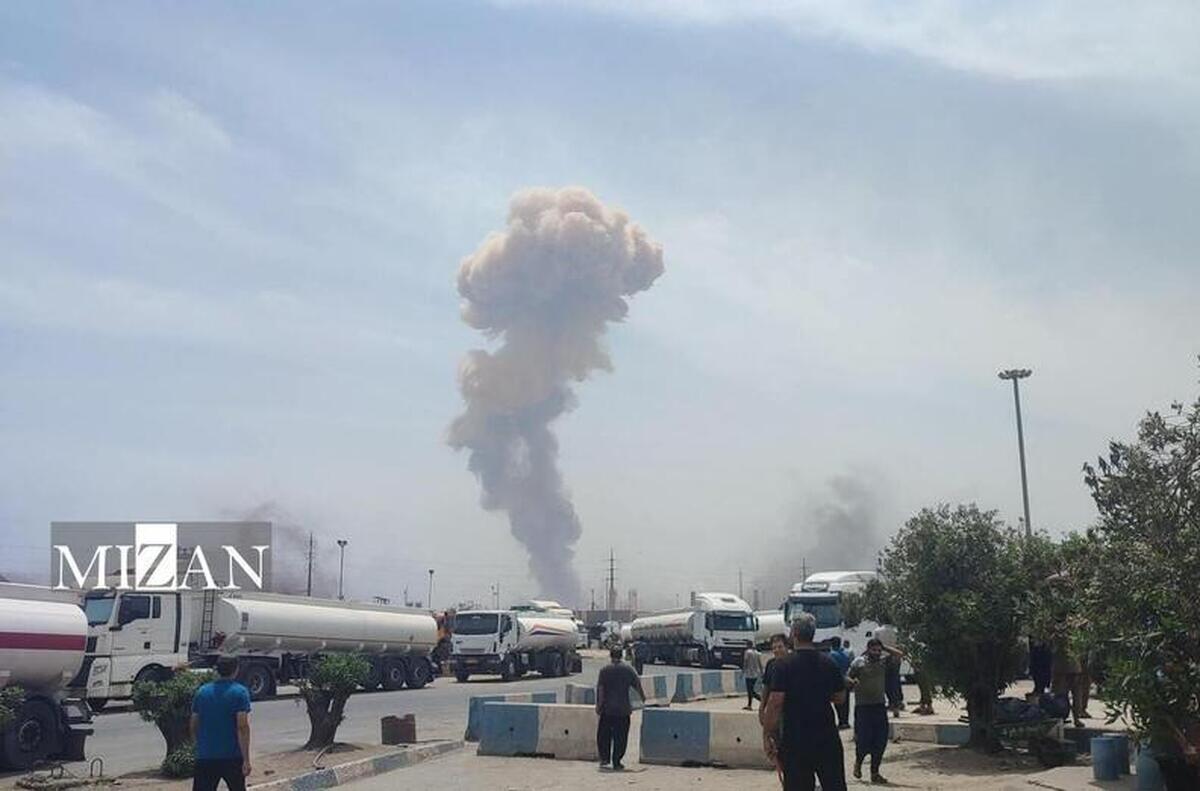 حضور رئیس کل دادگستری استان هرمزگان در محل انفجار در اسکله شهید رجایی بندرعباس