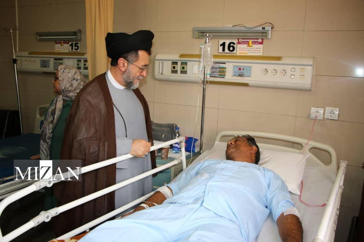 رئیس کل‌دادگستری فارس از مصدومین حادثه انفجار بندر عباس عیادت کرد