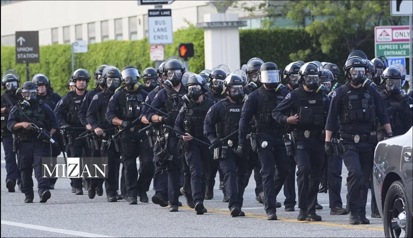 چهره جنگی لس‌آنجلس؛ خشونت پلیس آمریکا علیه معترضان به سیاست‌های ضدمهاجرتی
