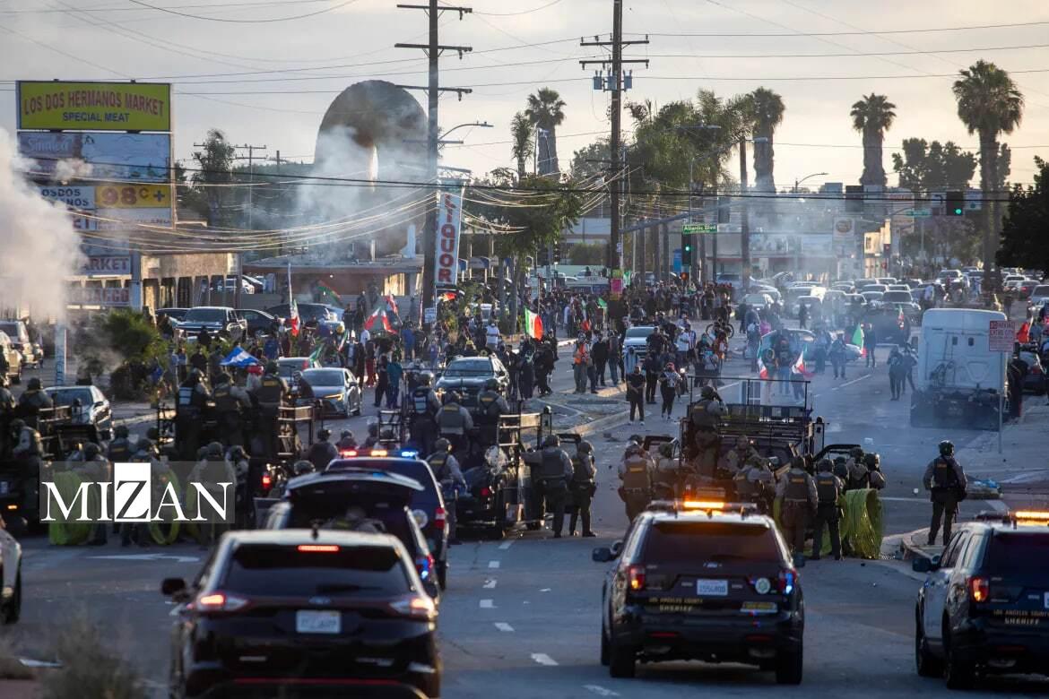 حمله‌های نظامی علیه مهاجران در لس‌آنجلس؛ اعتراض‌های گسترده و سرکوب خشونت‌آمیز