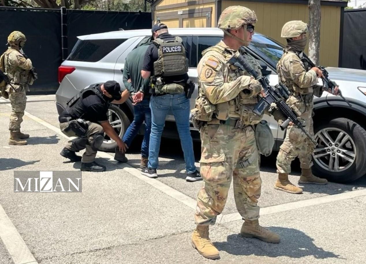 آخرین وضعیت جنگ خیابانی در آمریکا؛ آماده‌باش تفنگداران، بازداشت گسترده و مقررات منع رفت‌وآمد 