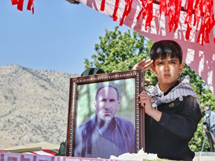 تشییع شهدای حملات تروریستی رژیم غاصب صهیونیستی به خرم‌آباد