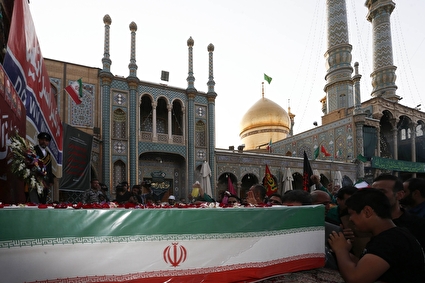 تشییع شهدای حملات تروریستی رژیم غاصب صهیونیستی - قم