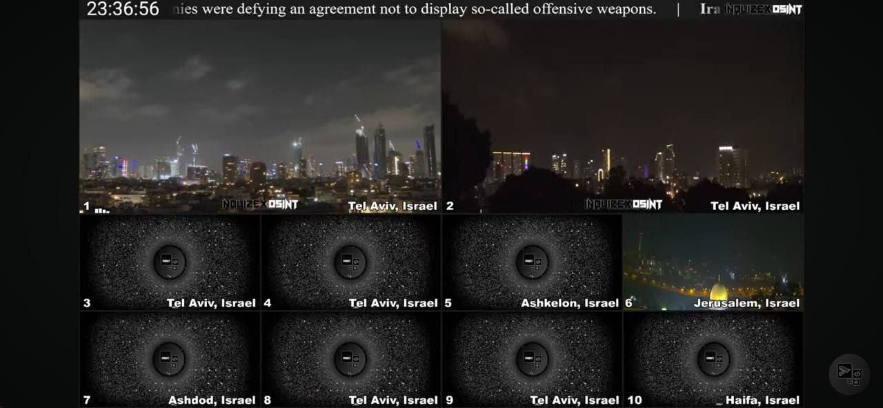 موج جدید حملات موشکی ایران به سرزمینهای اشغالی/ به صدا درآمدن آژیر خطر در سراسر سرزمین های اشغالی/ پلایشگاه حیفا تعطیل شد/ پخش شبکه تلویزیونی رژیم صهیونیستی قطع شد موج جدید حملات موشکی ایران به سرزمینهای اشغالی/ به صدا درآمدن آژیر خطر در سراسر سرزمین های اشغالی/ پلایشگاه حیفا تعطیل شد/ پخش شبکه تلویزیونی رژیم صهیونیستی قطع شد