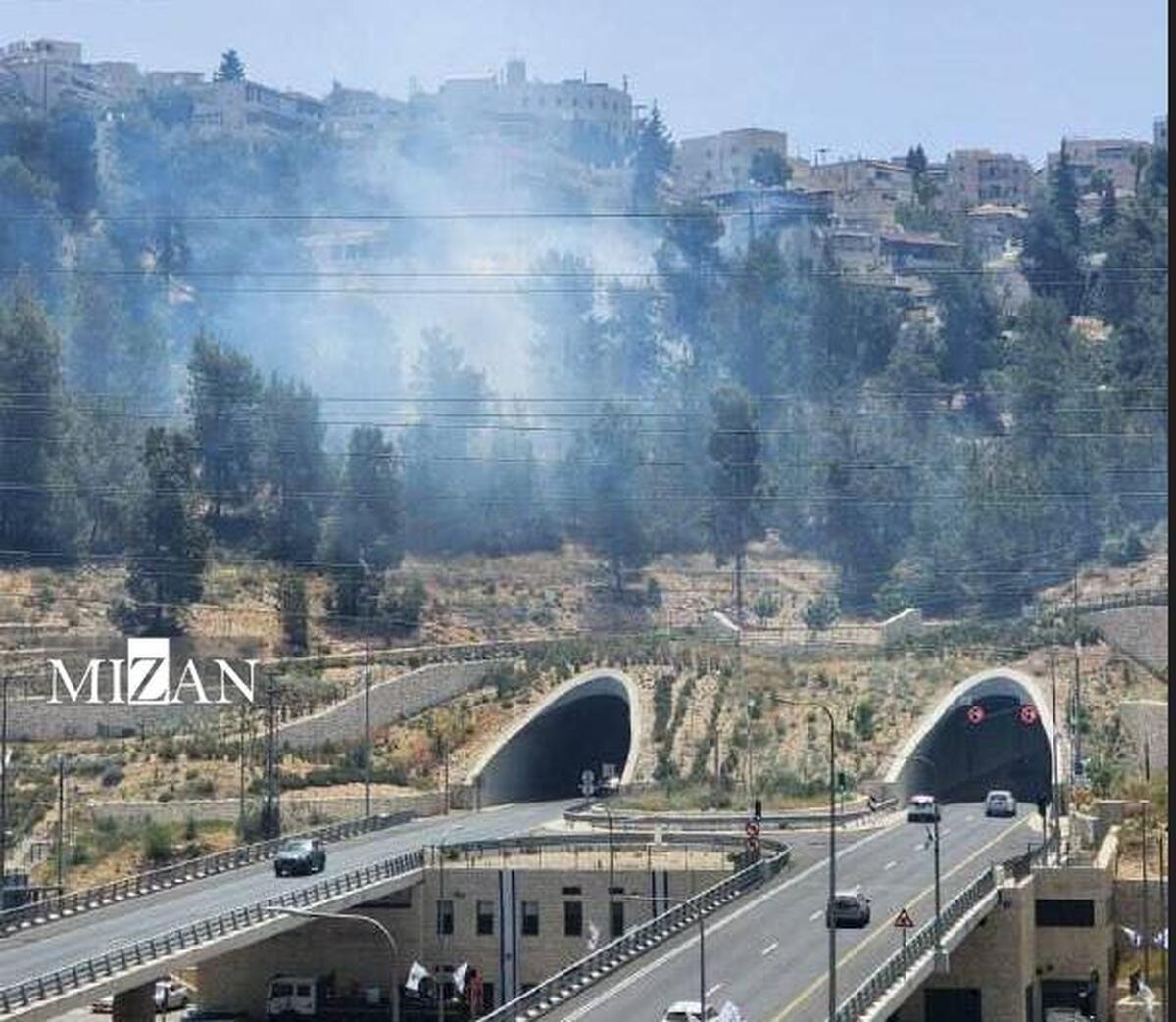 آتش‎سوزی چند منطقه اراضی اشغالی را فراگرفت