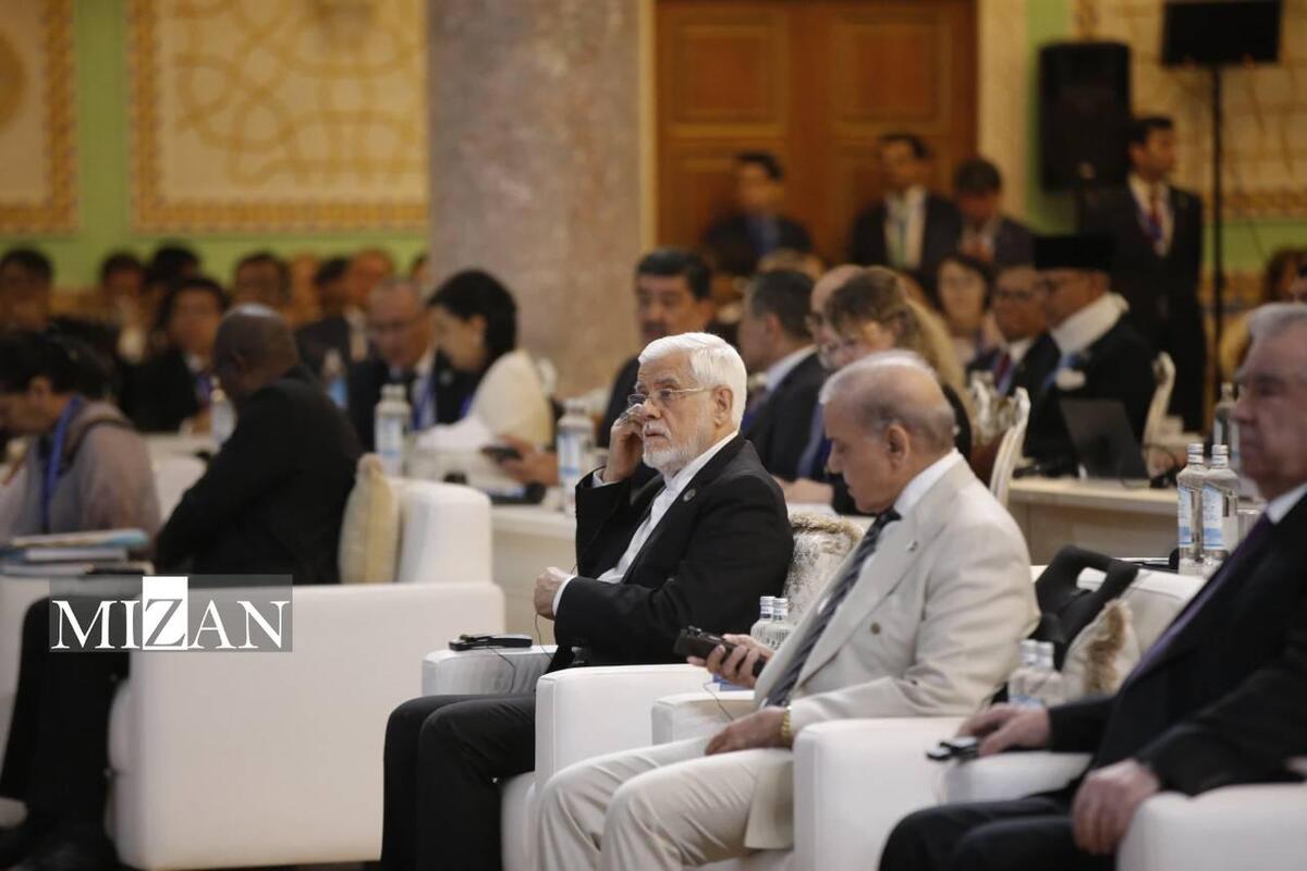 گفت‌وگوی معاون اول رئیس‌جمهور و نخست‌وزیر پاکستان در حاشیه اجلاس بین‌المللی حفاظت از یخچال‌ها