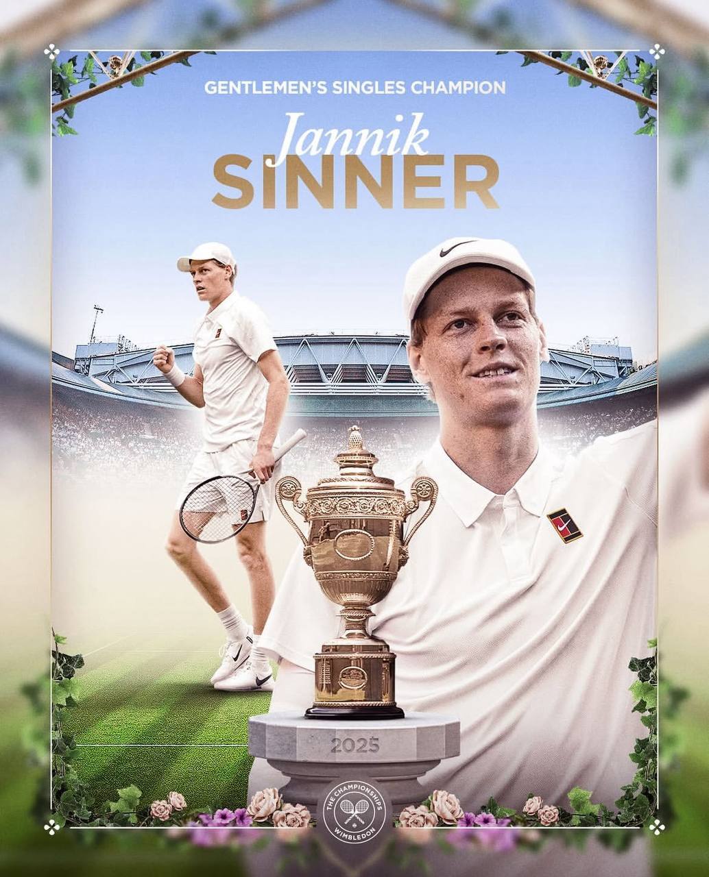 به وقت انتقام؛ سینر با غلبه بر آلکاراس فاتح ویمبلدون شد