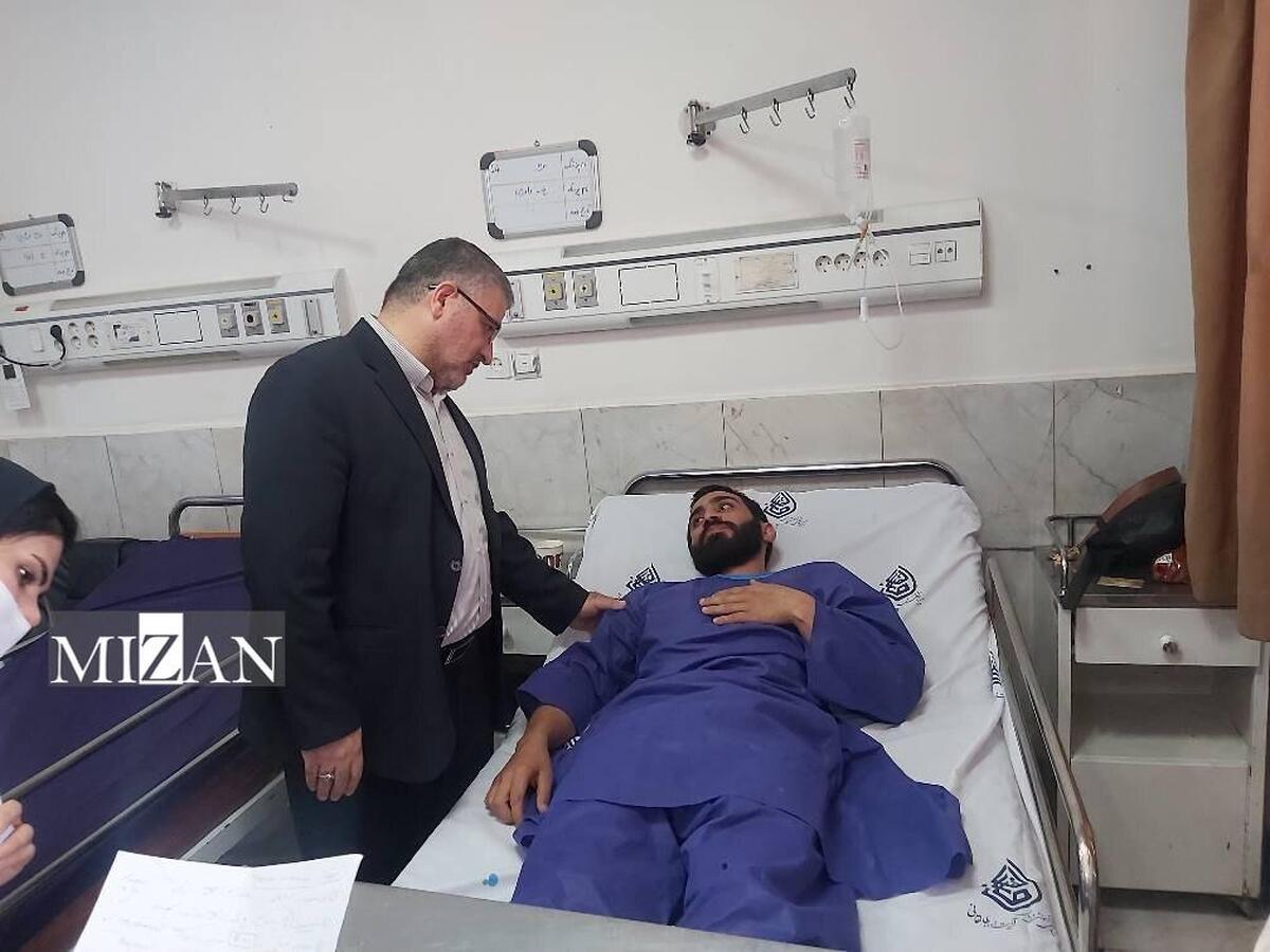 رئیس سازمان پزشکی قانونی کشور از مجروحین اقدام تروریستی رژیم صهیونیستی در زندان اوین عیادت کرد