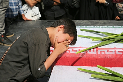 تشییع پیکر سه شهید حملات رژیم صهیونیستی در همدان