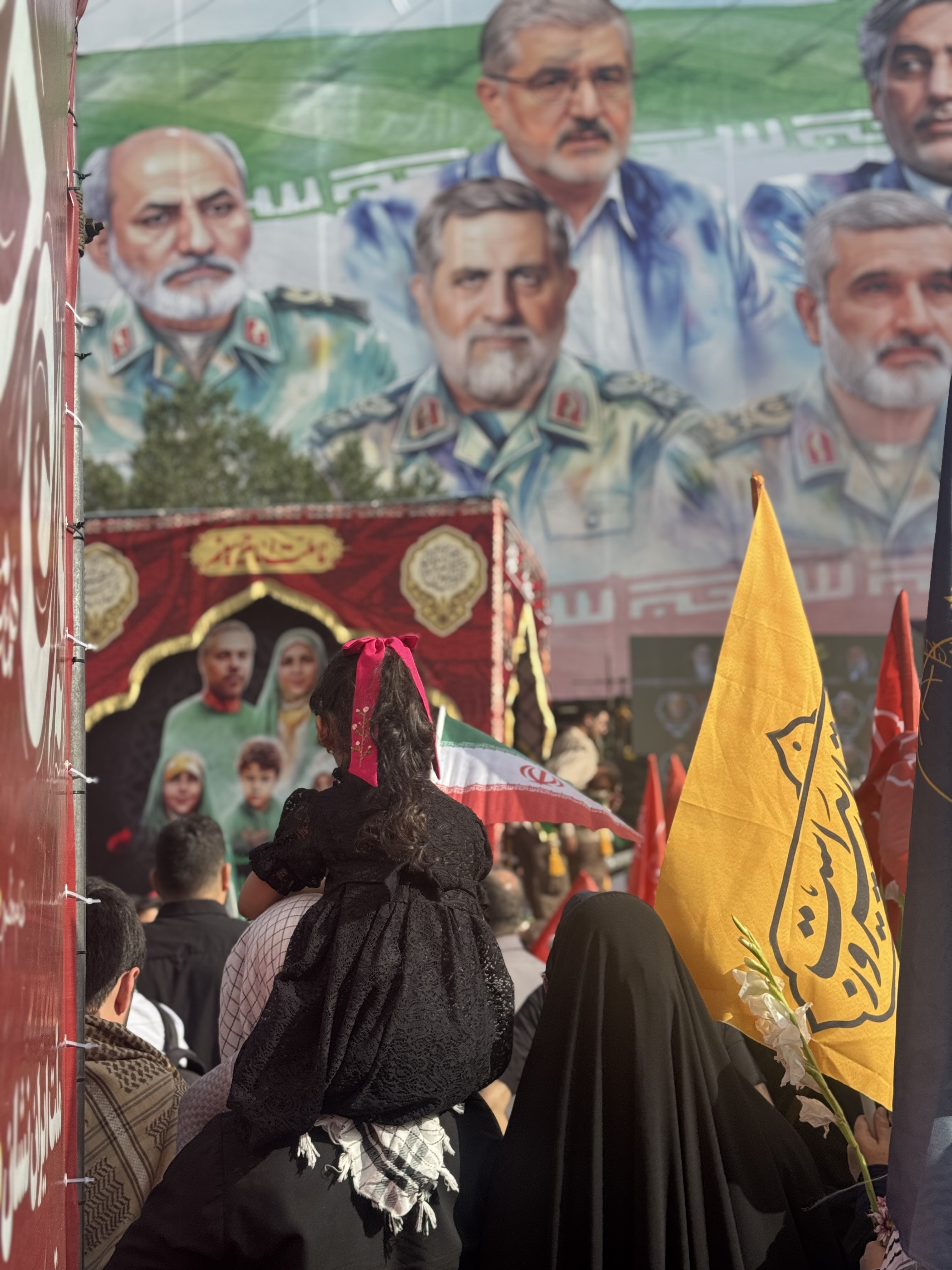 تشییع پیکر شهدای جنگ تحمیلی رژیم صهیونیستی در تهران