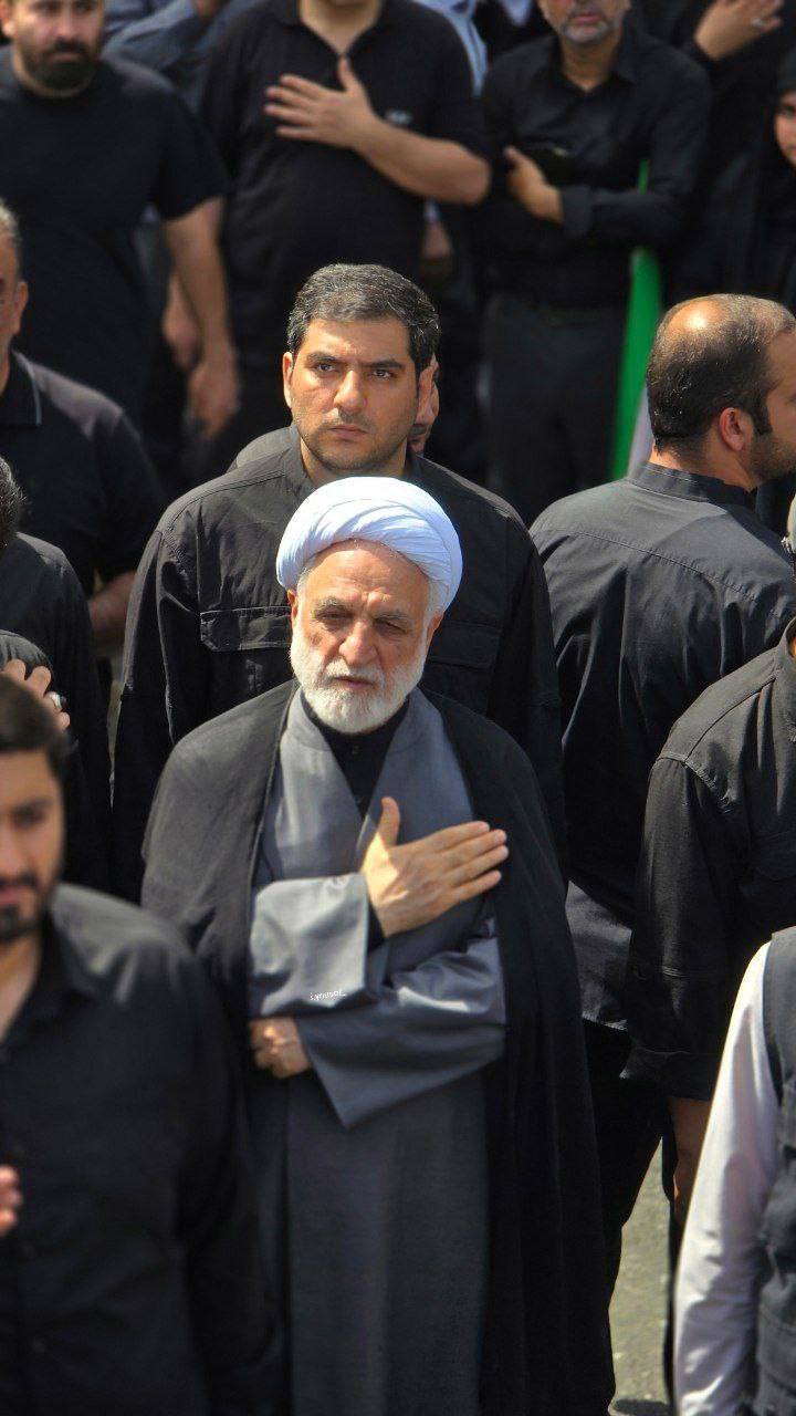 حضور رئیس قوه قضاییه در مراسم تشییع شهدای اقتدار ایران