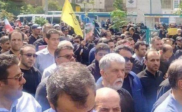 حضور شخصیت‌های لشکری و کشوری در مراسم تشییع شهدای اقتدار