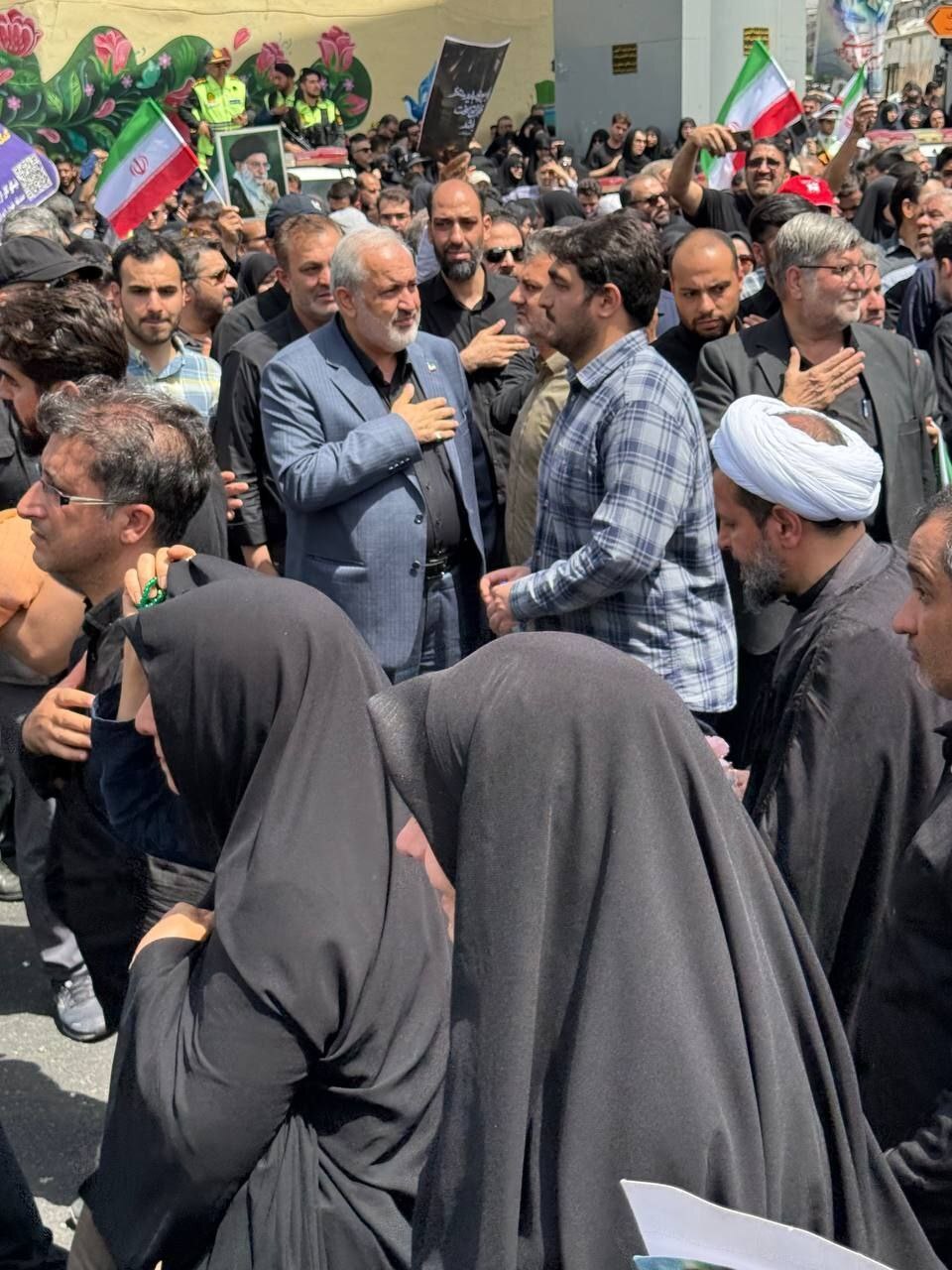 حضور شخصیت‌های لشکری و کشوری در مراسم تشییع شهدای اقتدار